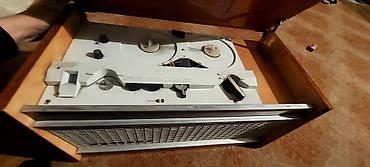 ikinci el mikrofon: Məhsul: Retro ev audio sistemi – radiola + maqnitofon + akustik blok — 2
