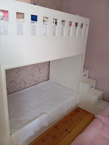 taz: Oğlan və qız üçün, İşlənmiş, Çarpayı, Matras ilə, Siyirməli, MDF — 3