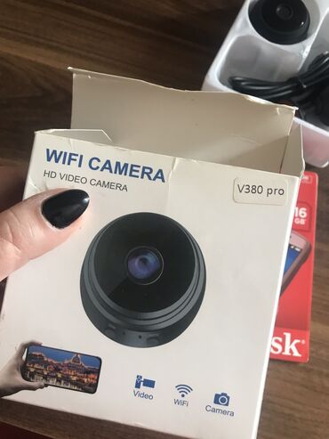 Videokameralar: V380 pro. Wifi Camera.

16 GB yaddaş kartı ilə birlikdə satılır