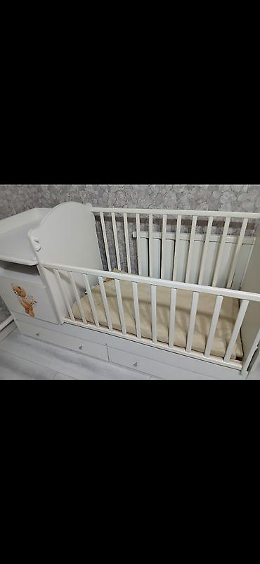 bunk bed: Детский комплект «кровать‑трансформер с комодом и пеленальным — 2