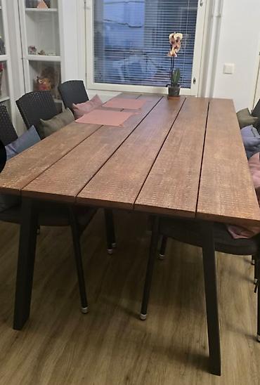 Vietnam ağacından bağ masası karopkada(təzə) - 220x100x75sm Bütün
