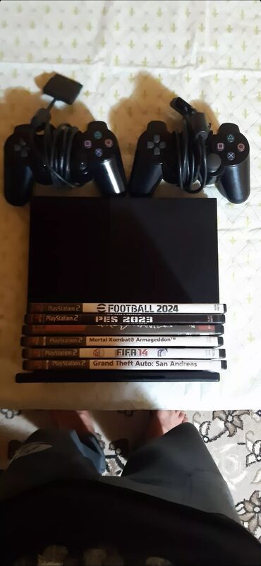 oyun sükanı g29: Playstation 2 Slim 250 GB Model: SCPH 90004 Proşivka olunub bütün