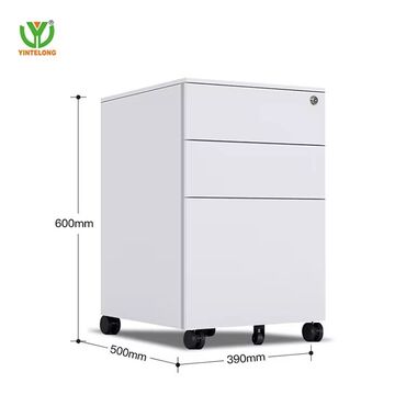 шкаф для документов с замком: Yintelong mobil ofis çekmecə dolabı - Ölçülər: 600 mm hündürlük, 500