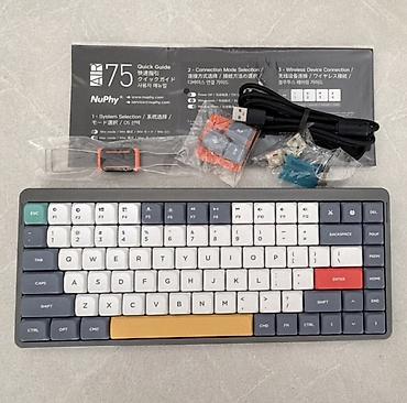 notebook: Клавиатура, NuPhy, Механическая, Bluetooth подключение, Размер: 75% — 1