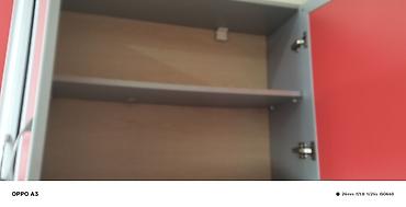 Mətbəx dolabları: Mətbəx divar dolabı – 3 qapılı - Rəng: ön panellər parlaq qırmızı — 2