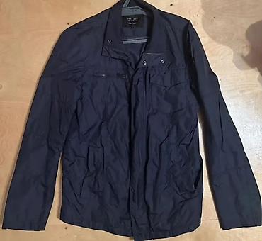 куртка zara: Zara Man kişi gödəkçəsi - Rəng: tünd göy/qara ton - Model: yüngül — 1