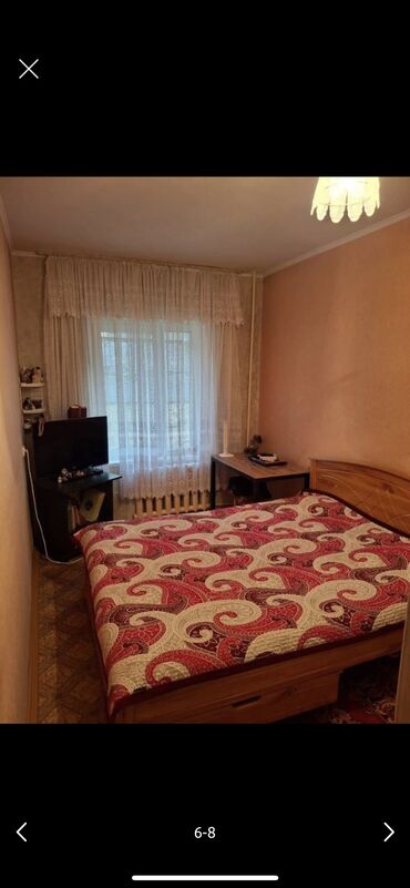 квартиры 105 и 106 серии в бишкеке: 3 комнаты, 62 м², 105 серия, 2 этаж, Старый ремонт