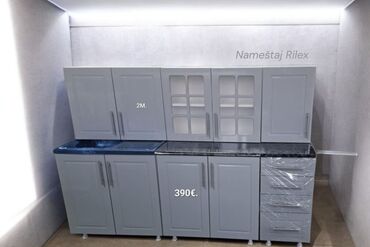 Kuhinjski nameštaj: Kuhinjski elementi – komplet 2 m - Širina kompleta: 2 metra (oznaka — 1