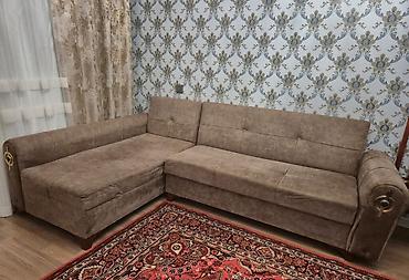 Divanlar: Künc divan, İşlənmiş, Açılan, Bazalı, Vеlur parça, Çatdırılma yoxdur — 1