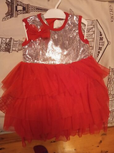 Uşaq dünyası: Kid's Dress, rəng - Qırmızı