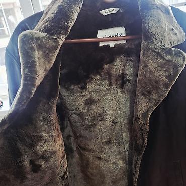 tech flecee: Мужское пальто, 2XL, Anfen, Б/у, цвет - Коричневый, Самовывоз — 3
