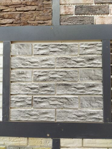 moydadır ölçüləri: Dekorativ fasad/divar üzlüyü – teksturalı “daş” effekti ilə -
