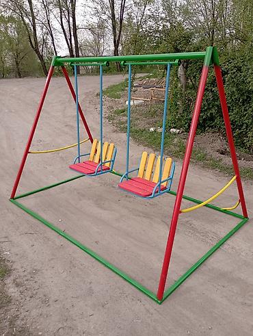 Детские качели: Детские каркасные качели! безопасные, надёжные, практичные! широкие — 15