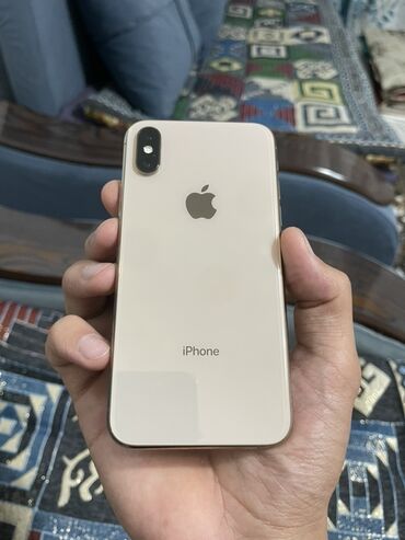 iphone xs в рассрочку: IPhone Xs, Б/у, 256 ГБ, Золотой, Защитное стекло, Чехол, 73 %