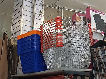 Оборудование для магазинов: Mağaza üçün əl səbətləri – plastik və metal modellər - Növlər: - — 5