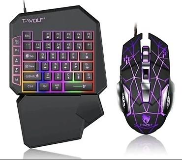 bambu lab a1 combo: Игровой комплект T-WOLF: одноручная клавиатура + проводная мышь с — 1