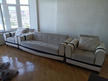 set mebel: Oturacaq dəsti – 3 parça - Tərkib: 1 ədəd üçnəfərlik divan + 2 ədəd — 2