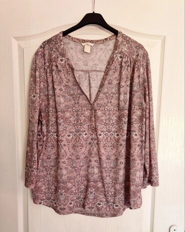 heklanje bluza: H&M, XL (EU 42), Floral, color - Multicolored