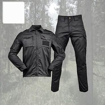 Army komplet bluza i pantalone crni Materijal: 65% poliester i 35%