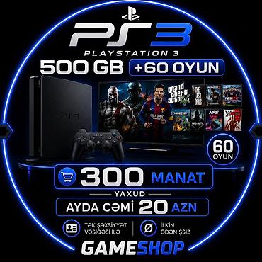 sony dvd: PlayStation 3 (PS3) oyun konsolu – 500 GB yaddaş + 60 oyun — 1