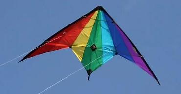 Dečije sportske igračke: Zmaј za upravljanje s dve ručke (stunt kite), trouglastog/delta — 4
