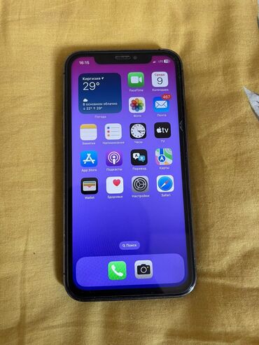 корпус для пе: IPhone Xr, Б/у, 256 ГБ, Black Titanium, Чехол, 79 %