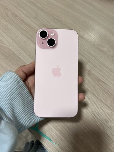 айфон 4 купить бу: IPhone 15, Колдонулган, 128 ГБ, Күлгүн, Кабель, 86 %