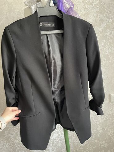 кожаные пиджак: Костюм цвет - Черный