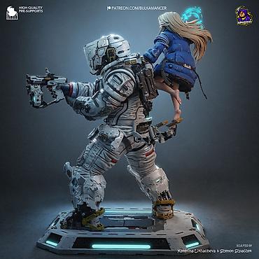 Искусство и коллекционирование: 🧑‍🚀 ФИГУРКА ПОД ПОКРАСКУ (Pragmata) Диана и Хью 30 см 📐 Технические — 9