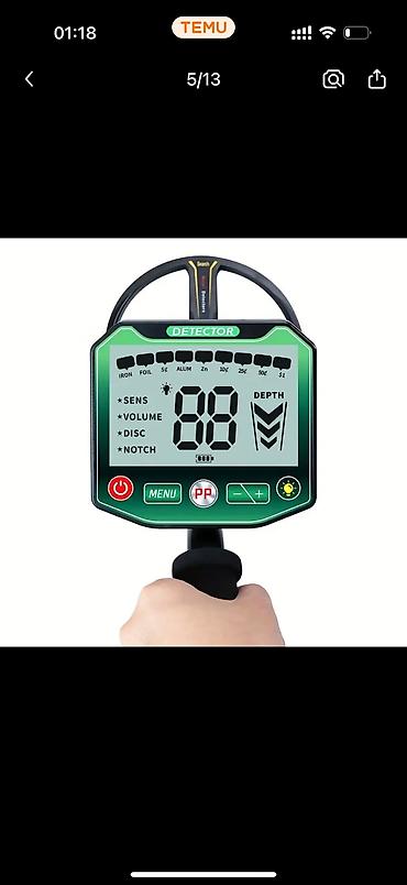 Metal axtaran aparatlar: Endirim Высокоточный металлоискатель для взрослых - Регулируемые — 6