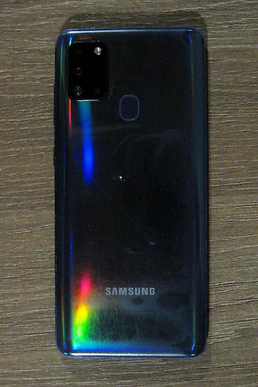 iphone x kreditle satisi: Samsung Galaxy A21S, rəng - Göy, Barmaq izi, İki sim kartlı, Face ID — 2