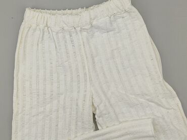 białe bluzki do garnituru damskiego: Material trousers, SinSay, M (EU 38), condition - Perfect