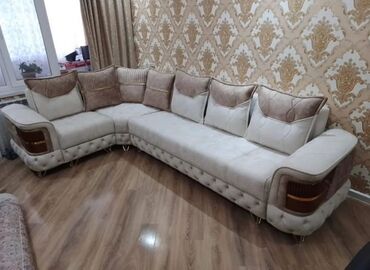 Divan və kreslo dəstləri: Künc divan, Pufik, Bazasız, Açılmayan — 7