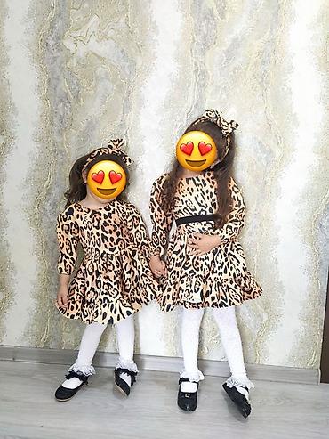 Комплекты одежды: Yas 1-2 ve 3-4 Uşaq geyim dəsti – leopard naxışlı - Model: qız — 1