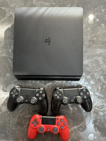 переходник ps2 на usb купить: PlayStation 4 Slim с тремя контроллерами DualShock 4. Комплектация: -