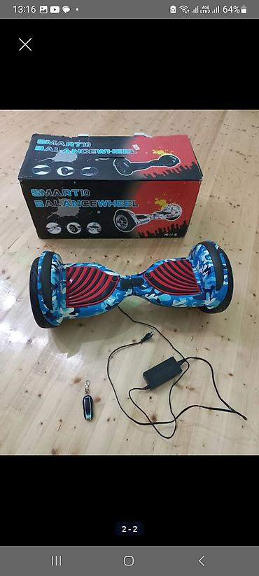 Электротранспорт: Smart10 Balance Wheel hoverboard - Rəng/naxış: mavi kamuflyaj gövdə — 2
