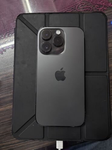 Apple iPhone: IPhone 14 Pro, 128 GB, Space Gray, Simsiz şarj, Face ID