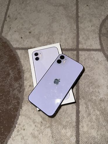 Apple iPhone: Б/у IPhone 11, фиолетовый, 128 ГБ. Акб 81% Комплектация по коробке на — 1