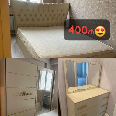 yataq xesteleri ucun dosek: Yataq dəsti satılır 400₼. Əla vəziyyətdədir. Matrası var.Ünvan kristal