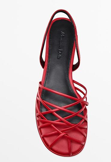 dutti: Босоножки, 37, Massimo Dutti, Новый, цвет - Красный, Самовывоз — 3