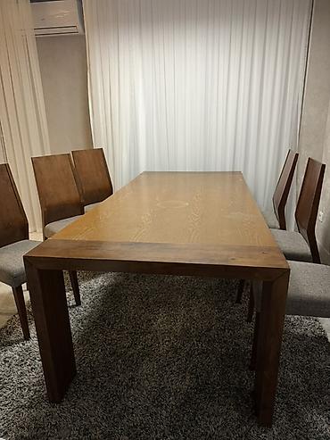 dinner table: Стол и стул для зала, Б/у, Самовывоз, цвет - Серый — 5