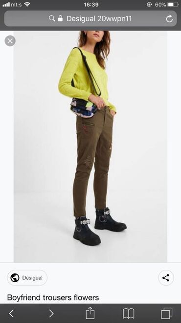 Farmerke: Original Desigual moderne farmerke sa vezenim zakrpama i drugim — 2