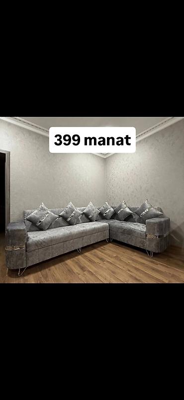 Divan və kreslo dəstləri: Məhsul: Künc divan dəstləri - Ölçülər: 280 × 200 sm (şəkildə qeyd — 17