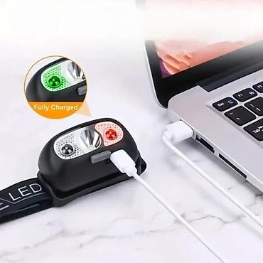 Lov i ribolov: USB punjive čeone lampe sa senzorom pokreta MACROCOSM T-B3. CENA JE ZA — 6