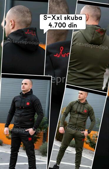 Trenerke: Komplet, 2XL, 3XL, L, Nike, bоја - Šareno, Pamuk — 8