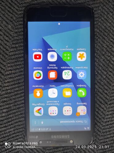 Samsung: Samsung Galaxy J2 Prime, Б/у, 8 ГБ, цвет - Черный, 2 SIM