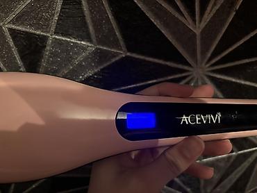 diş: ACEVIVI elektrikli saç düzləşdirici daraq - Rəng: açıq çəhrayı, qara — 3
