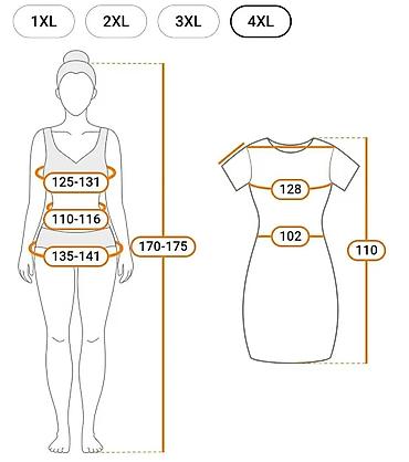 sparrow helanke: Elegantna plus size haljina 4XL – midi dužina, crno-bordo kombinacija — 6