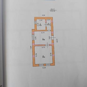 Продажа коттеджей и домов: Продаётся 2-этажный дом в районе Кызыл-Аскер, Шлагбаум Общая площадь — 19