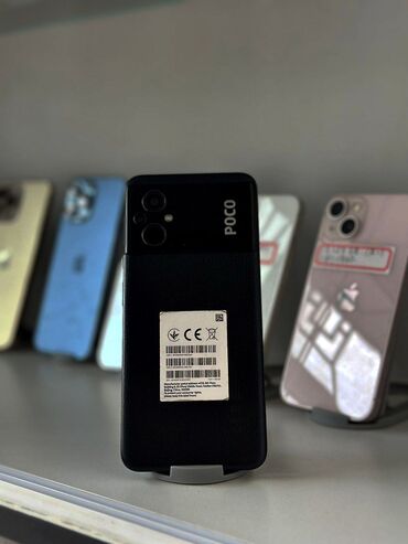 выкуп телефона: Poco M5, Б/у, 128 ГБ, цвет - Черный, 2 SIM